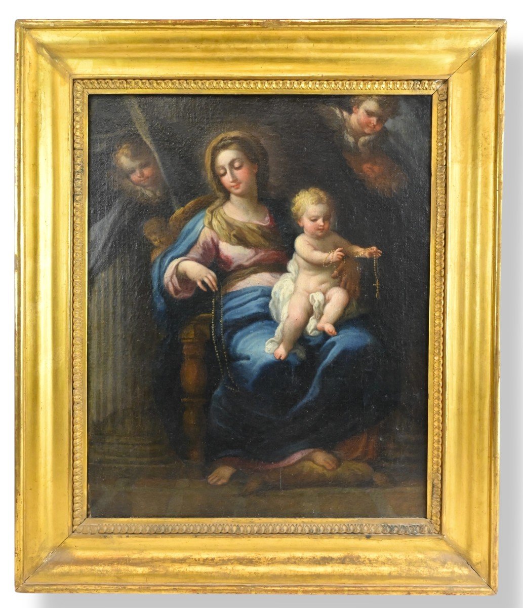 Madonna Con Bambino - Scuola Sebastiano Conca - Roma Inizio XVIII Secolo